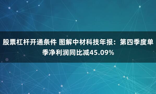 股票杠杆开通条件 图解中材科技年报：第四季度单季净利润同比减45.09%